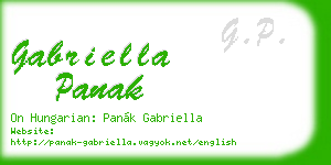 gabriella panak business card